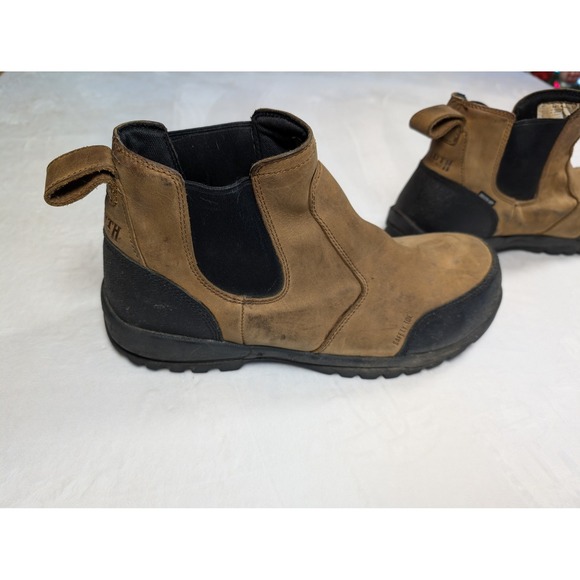 Duluth Trading Mens Brown Leather Waterproof Safety Work Boots Size 14 Medium - Picture 9 of 14